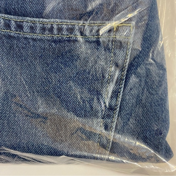 Free People We The Free Maggie Mid Rise Straight Leg Raw Hem Rigid Jeans 25 - Picture 4 of 9